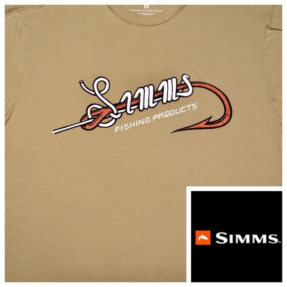 Simms Other - Simms Fishing Green T Shirt Mens M Outdoors Fishing Camping Gorpcore Lake